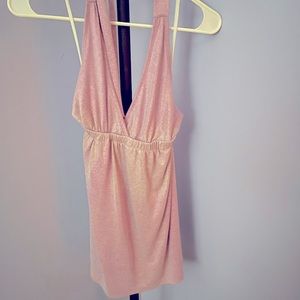 Purple Shimmer Halter Top